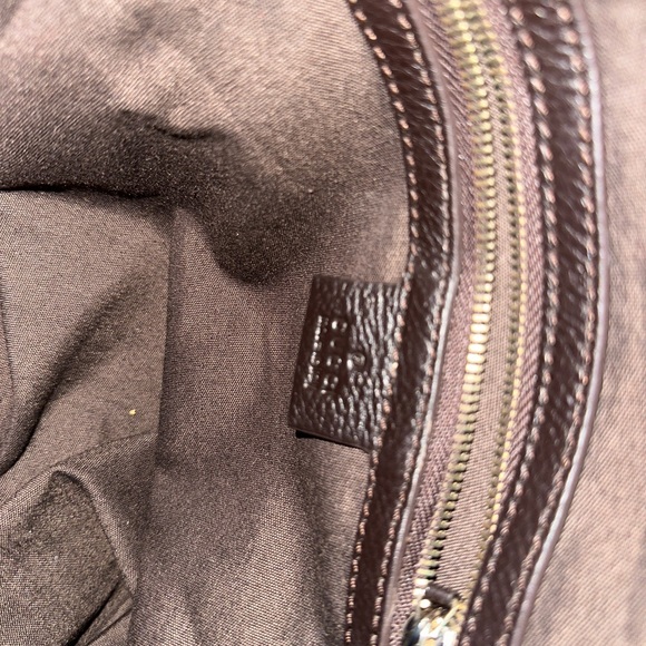 Gucci Charm Convertible Dome Satchel GG Canvas with Leather Medium - Picture 16 of 17